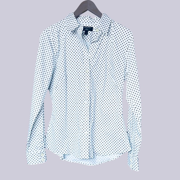 NWOT Banana Republic Tailored-Fit Polka Diamond Shirt - Picture 7 of 7